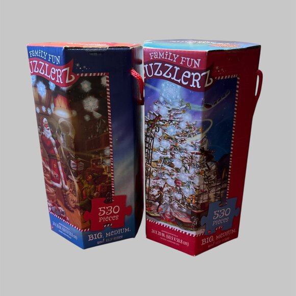 2 New Hallmark Northpole Family Fun Puzzlerz Special Edition Christmas Set - Picture 5 of 7